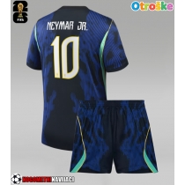 Otroške Nogometnih dresov Brazilija Neymar Jr #10 Gostujoči SP 2026 Kratki rokavi (+ hlače)